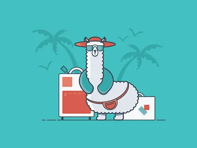 Alpaca Suitcase abacus alpaca beach expense neck pillow pack receipts suitcase travel trips tropical