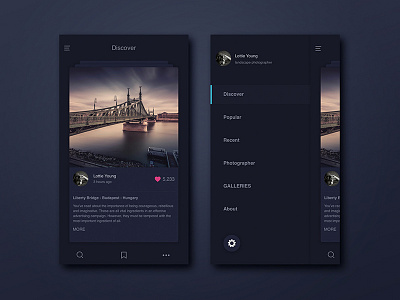 APP interface app black interface ui ux