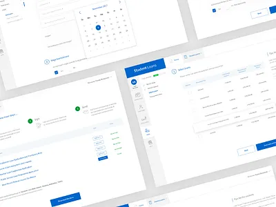 Clean Dashboard App for Students clean dashboard debut loan xd