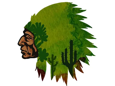 Illustrations for a coffeebar -America america branding cactus coffee coffee bean illustration native american packaging pampas paperbag