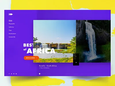 Hero Image - Portfolio (freebie) colorful design free freebie hero image landing page portfolio purple ui ux