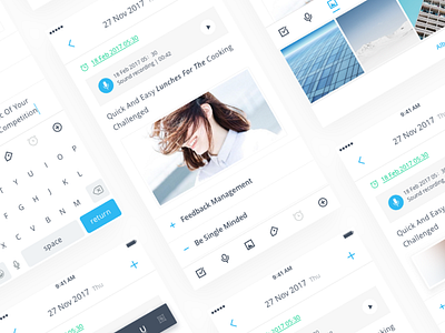 Note App app blog clean colors grid minimalism type typography