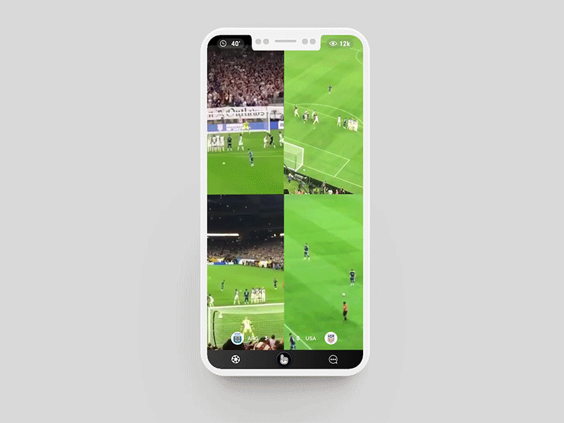 Messi iPhone 8 Mockup animation fans free iphone8 live messi mockup prototype psd soccer ui ux