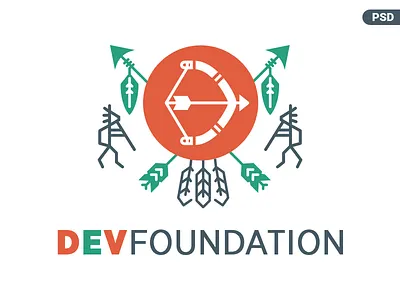 DEV Foundation PSD art branding colors design foundation graphic icon illustration logo psd typography