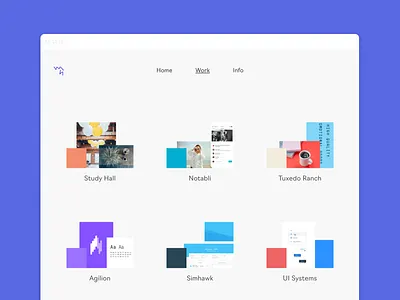 Trapper Keeper portfolio project thumbnails ui web