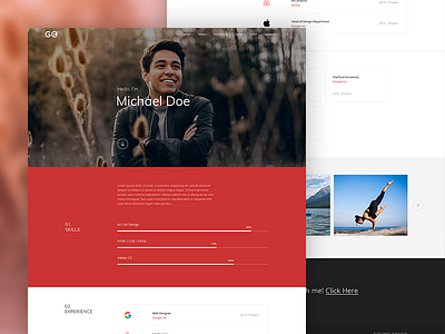 Personal CV creative cv education experience minimal personal resume skills tempalte