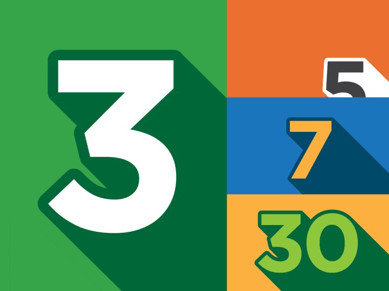 National Bike Challenge Icons animated bike buildings diamond flat motion sequence simple transition trophy wipe