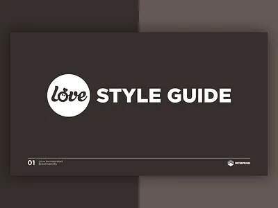 Love Incorporated Styleguide clean colors esoteric designs guide justin marazita logo marazita minimal print styleguide typography web design
