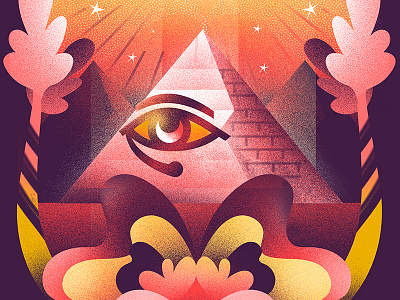 H O R U S digital painting draw egypt graphic design illustration texture vector
