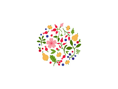 The gift of the forest apple ascending cranberries forest hawthorne leaf logo pear plant