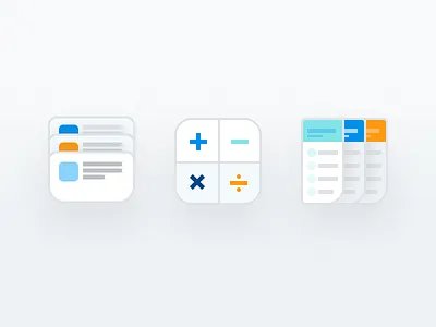 Navigation Resource Icons articles blog calculator icons paper