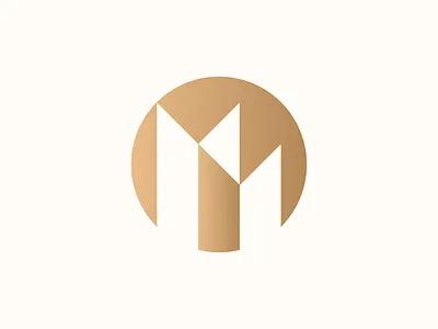 MM branding foil geometric identity lettering logo mm monogram print round type typography