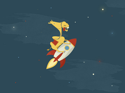 Camel on a rocket illustration animals camel characters fly fun icons illustration mascot rocket symbols