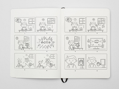 Storyboard design illustration narrative pepperweb storyboard