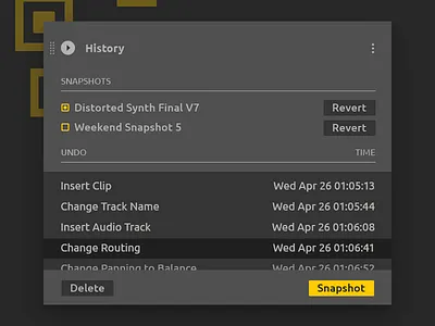 Ableton Live Redesign - History ableton app application audio clean daw design interface software sound ui ux