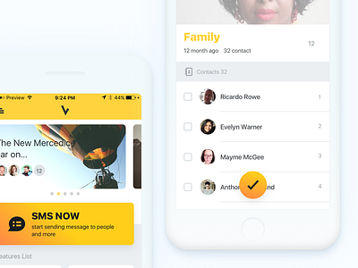 SMS App android app ios message send sms submit ui ux
