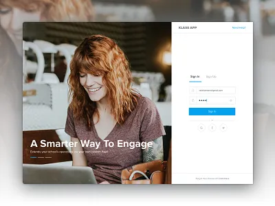 Sign in & Sign Up web app app dashboard design in login logout registration sign ui up ux web