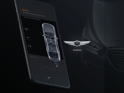 Genesis android app apple car remote genesis ios mobile navigation ui ux