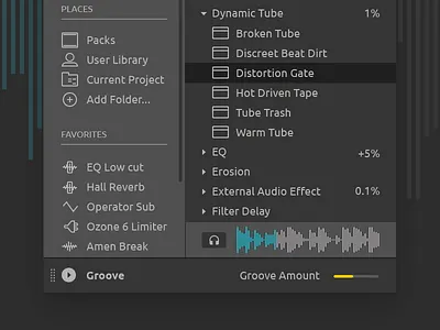 Ableton Live Redesign - Browser ableton application audio daw design effect interface music plugin redesign software sound synth ui vst
