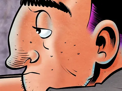 Boredom cartoons illustrations ipad pro procreate app