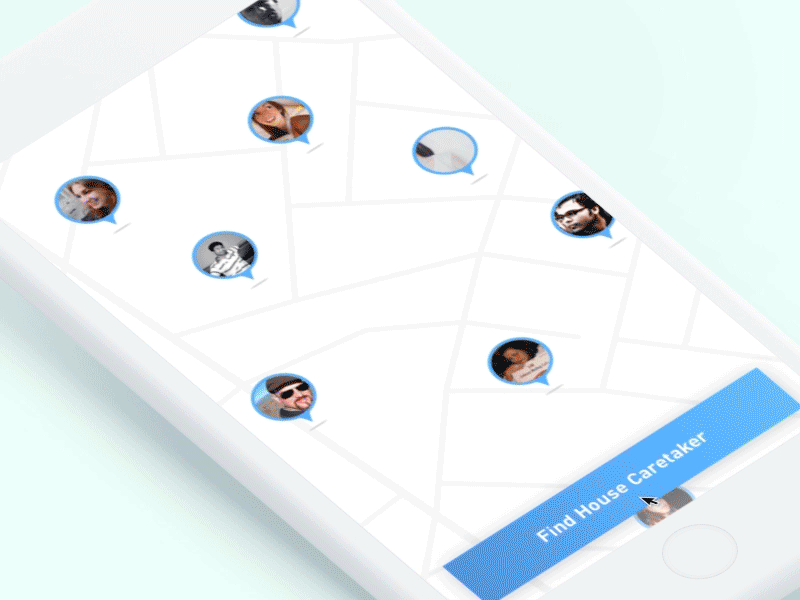 Find Caretaker app interaction animation app caretaker colour find gif interaction onboarding principle sketch ui ux