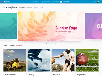 Marketplace apps appstore fitness gradient