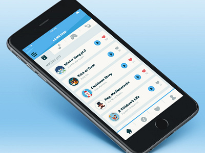 Animakids App UI (Revamp) animation app application blue children education games kids mobile song ui ux