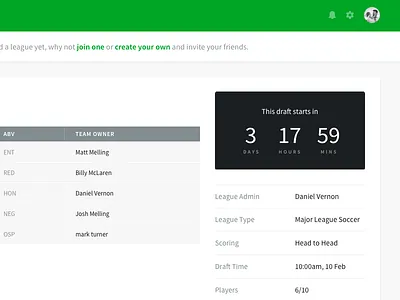 MLS design football ios mobile news sports ui ux web