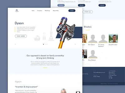 Homepage Design - UK Group brand colour create creative design home image web website