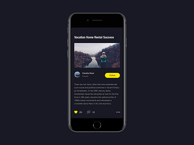 Travel Blog Details Page blog explore ios travel ui ux