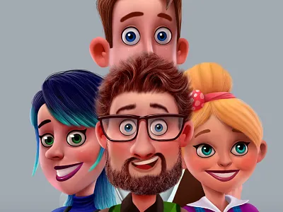 Character mascots for STRATUM art artist blanket character character design doctor housewife illustration mascot scientist