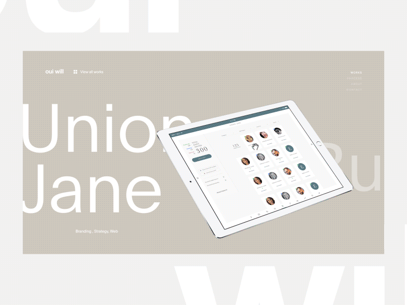 Oui Will after animation design digital effects gif landing motion portfolio ui ux website