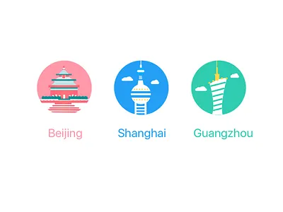 Area icon area beijing guangzhou icon shanghai
