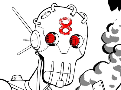 "Eight" ipad pro procreate app robots sci fi