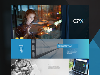 CPX Brand Identity black blue branding corporate finance identity payments visa