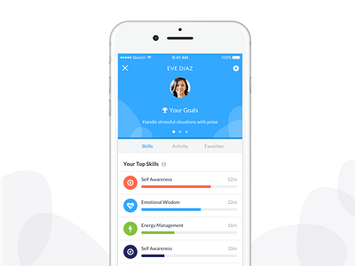 User Profile - Stats ios mobile ui user profile ux