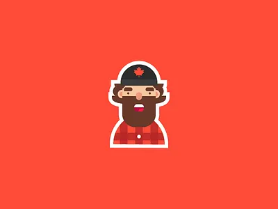 Once you Lumberjack you never Lumberback 🍁 canadian contest lumberjack sicker stickermule