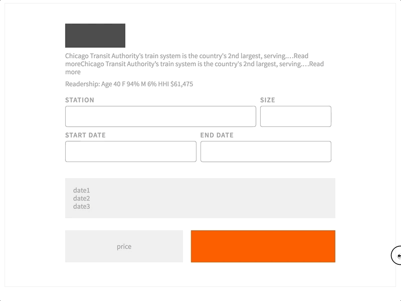 Responsive Design Prototype in html/css ecommerce forms product page responsive