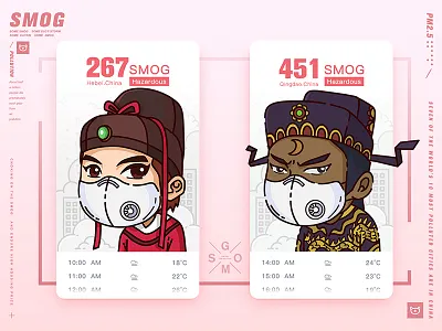 Living in the smog city-22 cartoon cities formaldehyde in living pollution smog smoggy