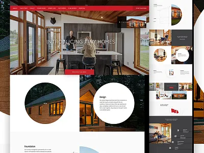 (Real) Tiny Homes architecture construction elegant seagulls house interior design landing real estate tiny homes