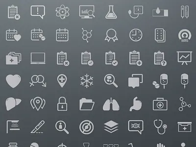 Medical Icon Set icon set icons medical ui visual design