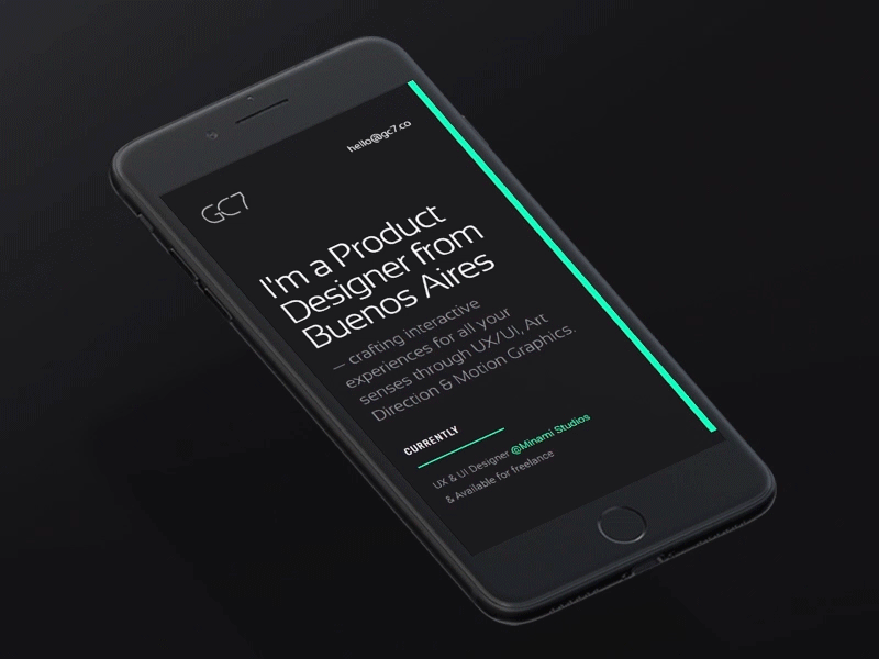 Website branding gc7 personal projects responsive website