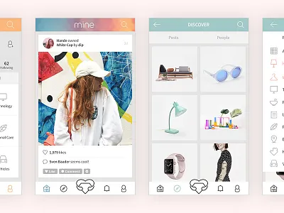 Mine - Mobile App app mobile ui ux
