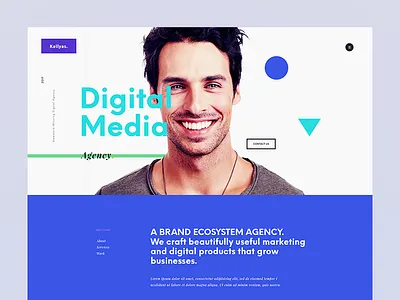 Digital Media Agency animation creative dailyui flat design graphic interface theme ui ux webdesign website wordpress