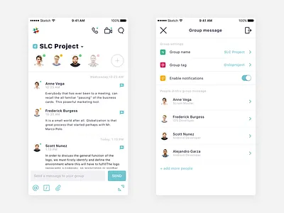 ⚡️ Direct messages – UI Challenge 11 challenge chat daily ios ios11 messages mobile slack ui ux