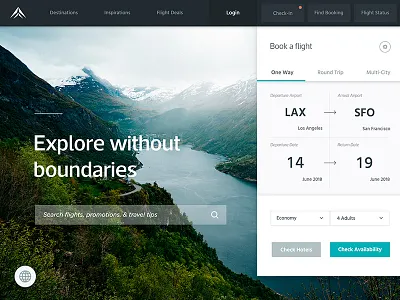 Travel Airline Flight Booking Ui air app booking design home landing malaysia page travel ui ux web