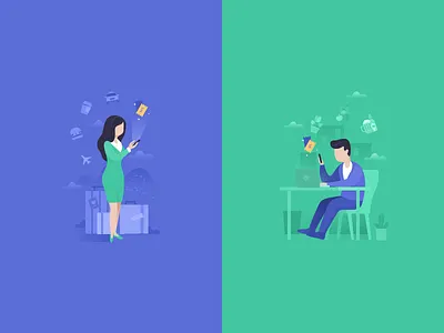 Delivery Dino Illustration coupon flat food illustration payment people service transportaion travel