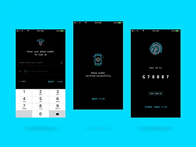 Secret Chat - Onboarding app chat id im iphone messenger onboarding register secret welcome