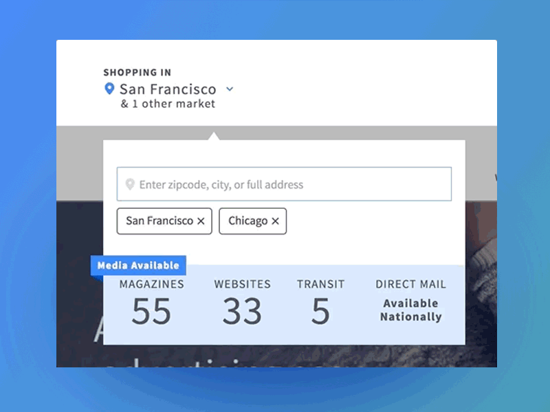 Change/Add Locations count dropdown filter location navigation tag