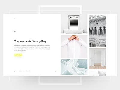 Web Gallery Peek fullscreen gallery grid hero minimal navigation parallax slider slideshow web design
